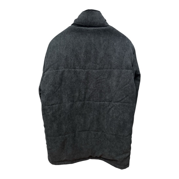 American Stitch Black Puffer Jacket with Zipper Closure and Structured Fit - Picture 3 of 5